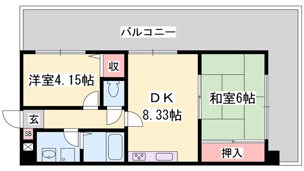 メゾン・セルベイルの物件間取画像